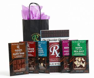 Book and chocolate gift set by The Chocolate Therapist