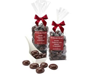 Chocolate covered dried cherries by The Chocolate Therapist