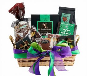 Sea Salt Lovers basket by The Chocolate Therapist