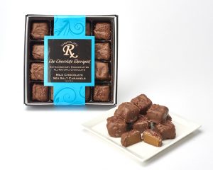 milk chocolate sea salt caramels by The Chocolate Therapist