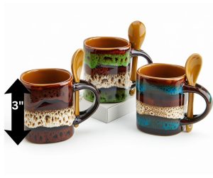 Mini-espresso mugs at The Chocolate Therapist