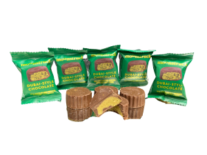 dubai chocolate samplers available at the chocolate therapist