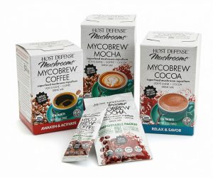 Host Defense Mycobrew drinks at The Chocolate Therapist