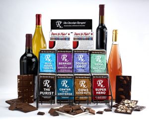 Wine and chocolate bar collection