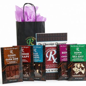 Book and chocolate gift set by The Chocolate Therapist