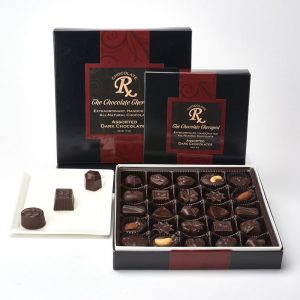 All-natural assorted dark chocolates by The Chocolate Therapist