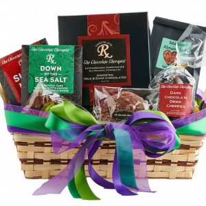 Congratulations basket by The Chocolate Therapist