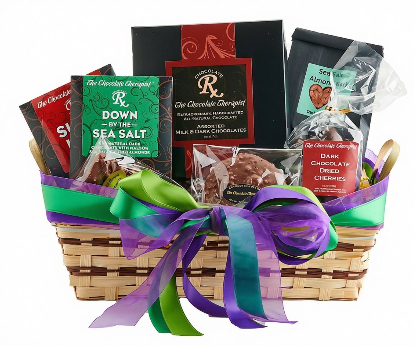 Congratulations basket by The Chocolate Therapist