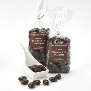 Dark chocolate covered almonds by The Chocolate Therapist
