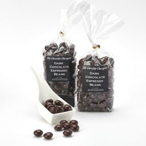 Dark chocolate covered espresso beans by The Chocolate Therapist
