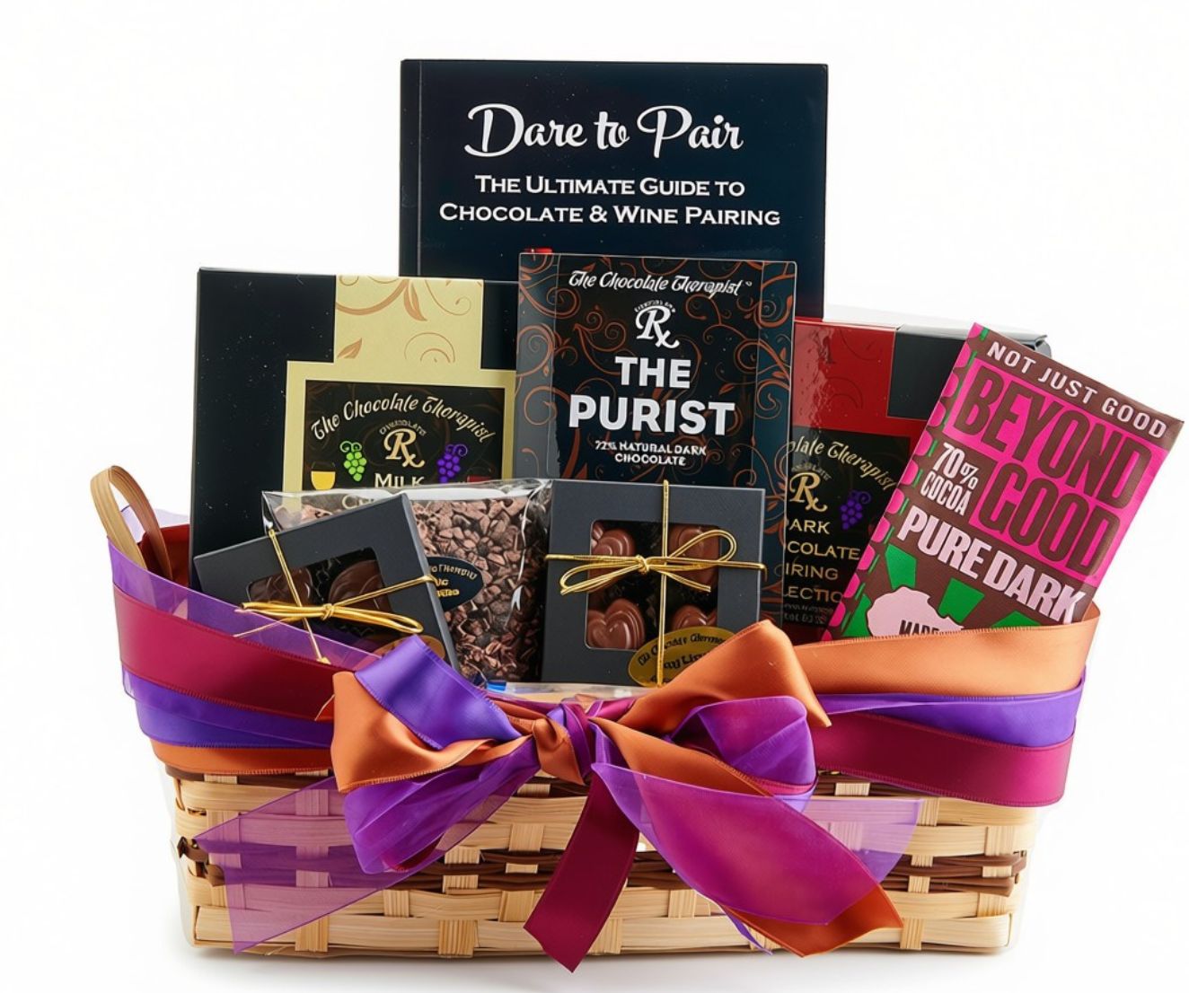 Just Add Wine basket by The Chocolate Therapist