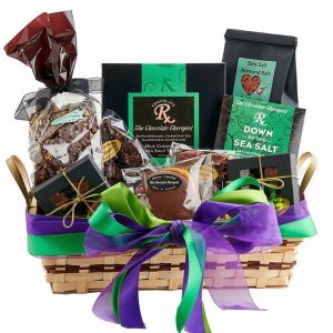 Sea Salt Lovers basket by The Chocolate Therapist