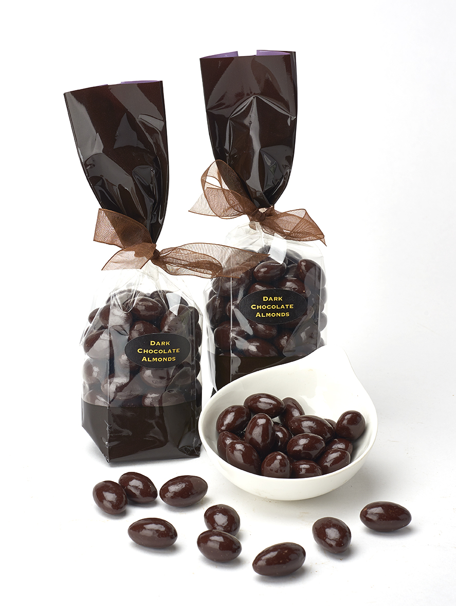 dark chocolate almonds