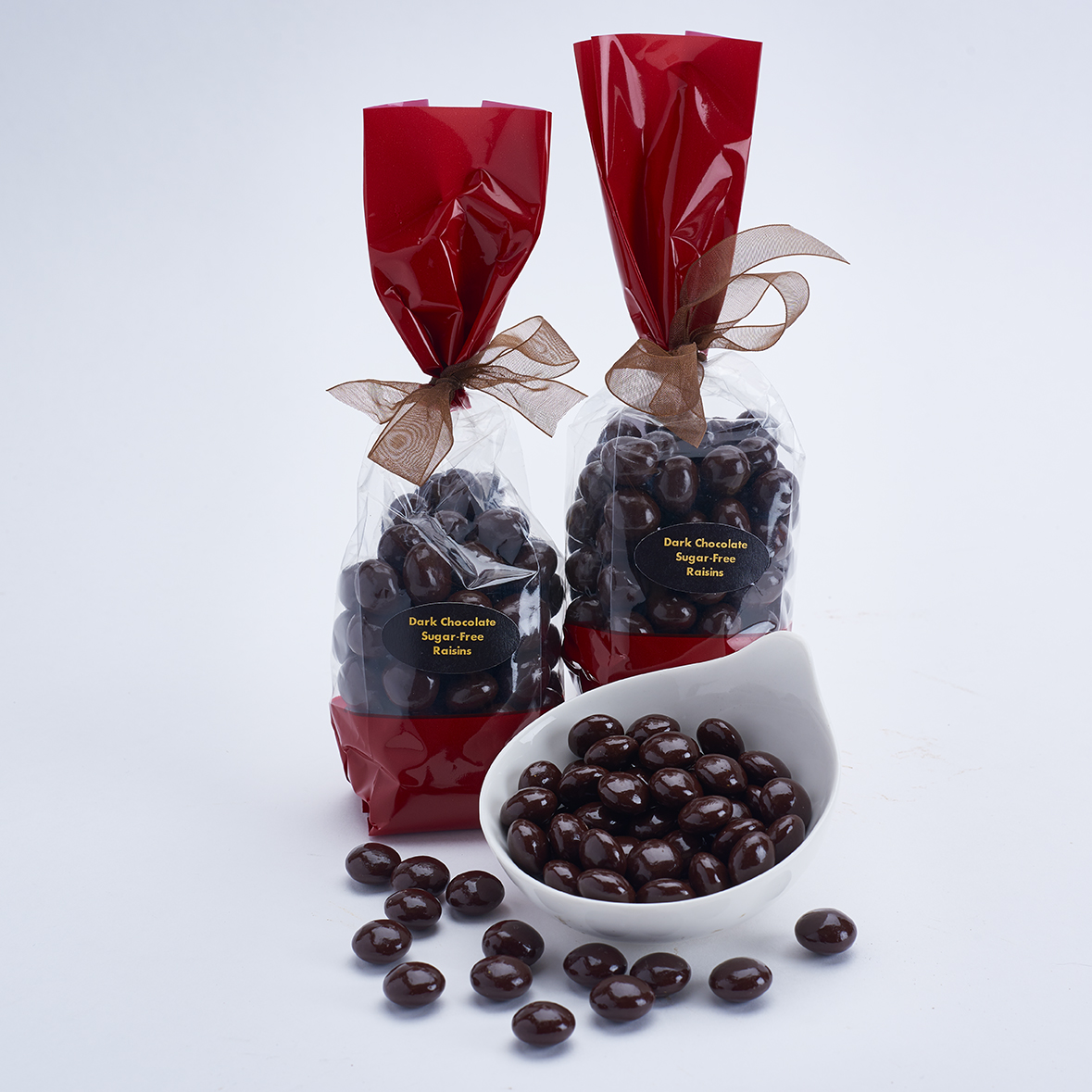 72% Sugar Free Dark Chocolate Raisins - The Chocolate Therapist