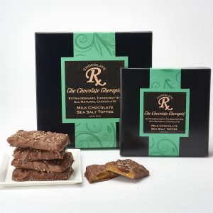 Milk chocolate sea salt toffee by The Chocolate Therapist