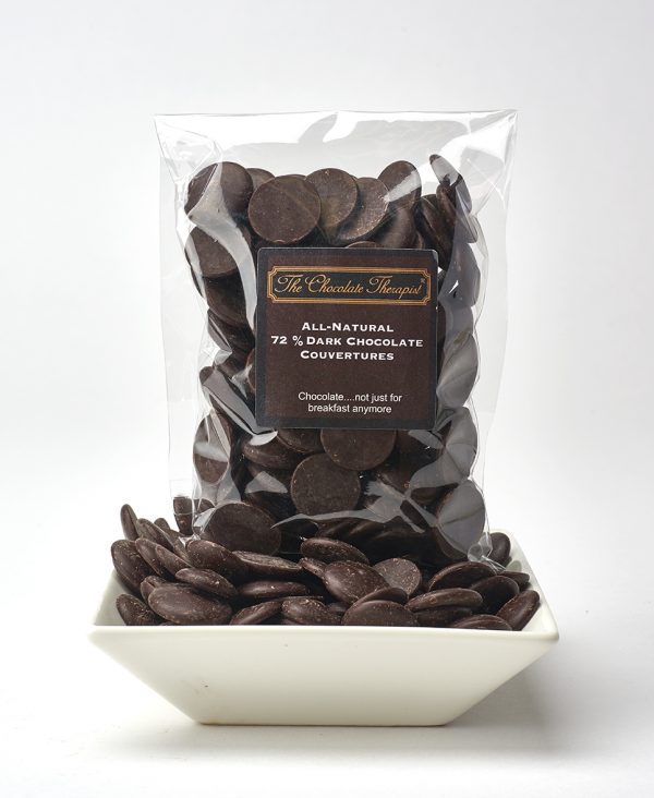 72% dark chocolate couvertures