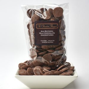31% milk chocolate couvertures in an 8 oz bag