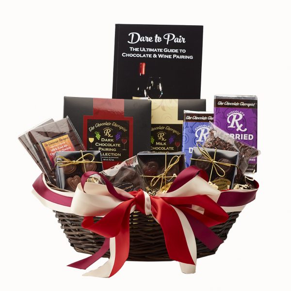 Just-Add-Wine Chocolate Basket