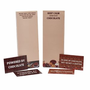 magnets and notepads by The Chocolate Therapist